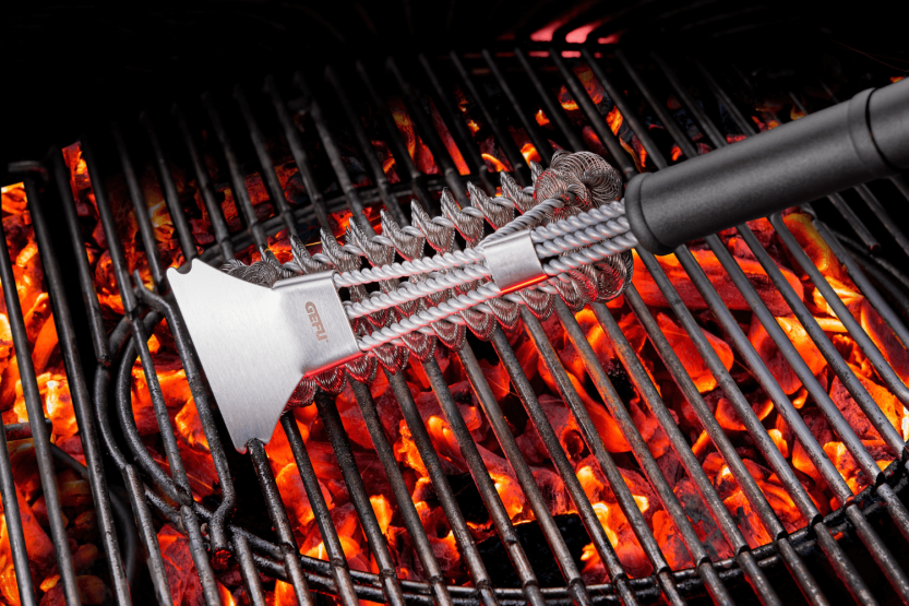 Cepillo para barbacoa Gefu sin cerdas de alambre de acero