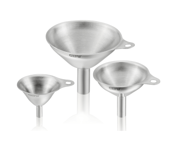 Conjunto de 3 mini funis de aço inoxidável Gefu Versare