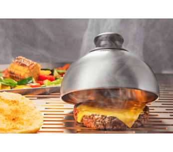 Gefu barbacoa hamburguesa y campana de fondant en acero inoxidable diametro 15cm 2