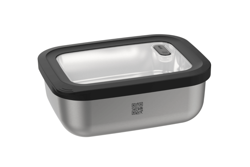 Gefu Provido rectangular 2600ml stainless steel storage tin