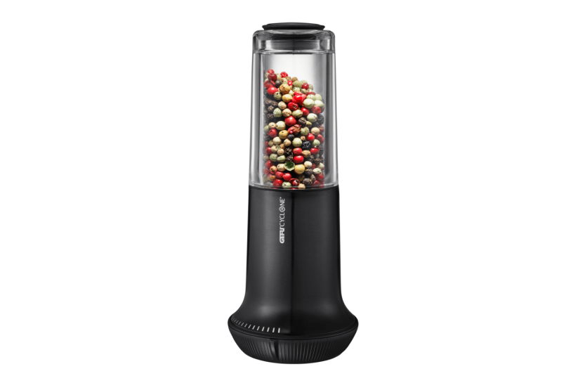 Macina sale e pepe in acciaio inox nero Gefu X-PLOSION misura M