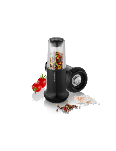 Gefu X-PLOSION salt and pepper mill size M black stainless steel