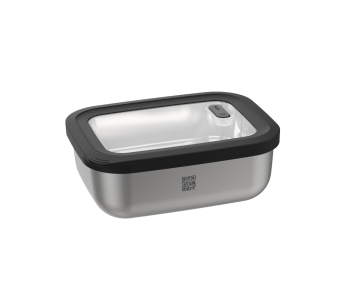 Gefu Provido rectangular can 1300ml in stainless steel