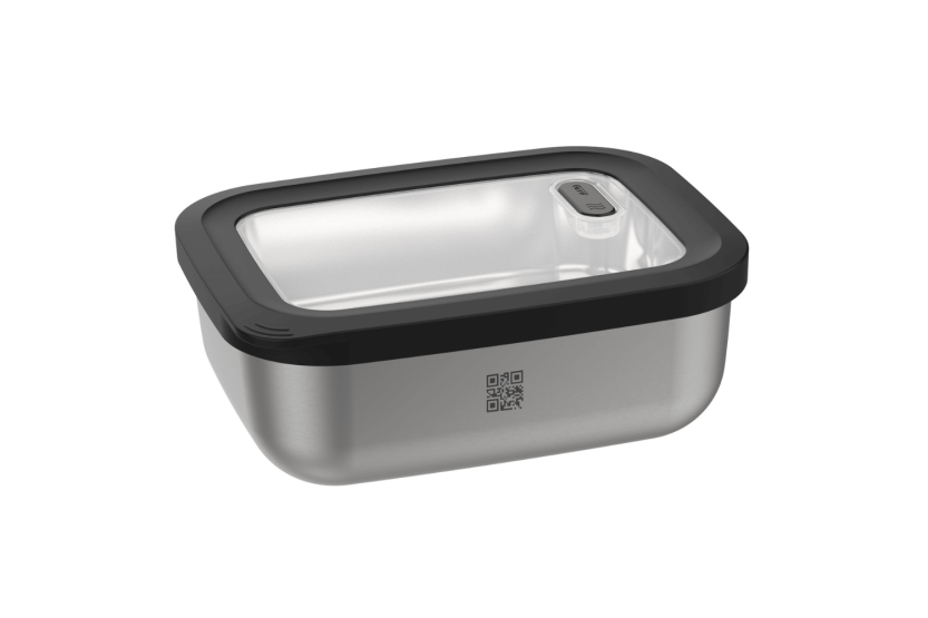 Gefu Provido rectangular can 1300ml in stainless steel