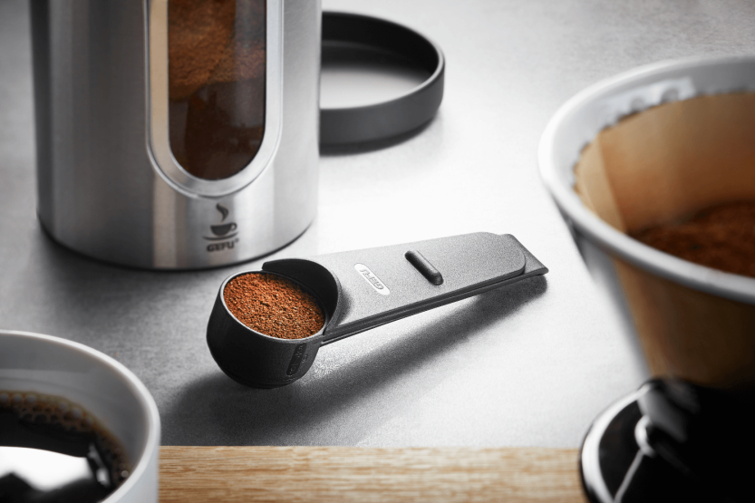Cucchiaio dosatore per caffè Gefu Moreno con funzione di raschietto