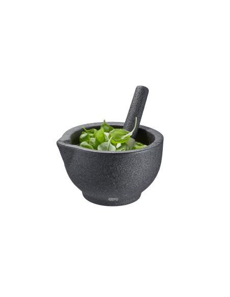 Gefu Grino handmade porcelain mortar and pestle diameter 13.5cm