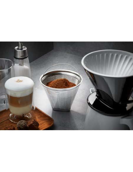 Filtro de café de acero inoxidable Gefu Flavo para uso permanente