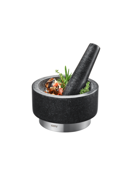 Gefu X-PLOSION mortar and pestle in granite