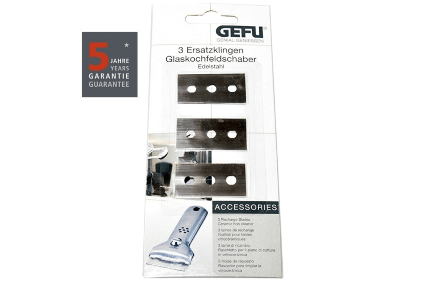 Conjunto de 3 lâminas de substituição Gefu RESERV para o raspador de placa