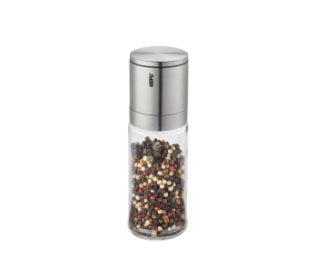 Gefu Lamola salt- og pepperkvern i glass og rustfritt stål