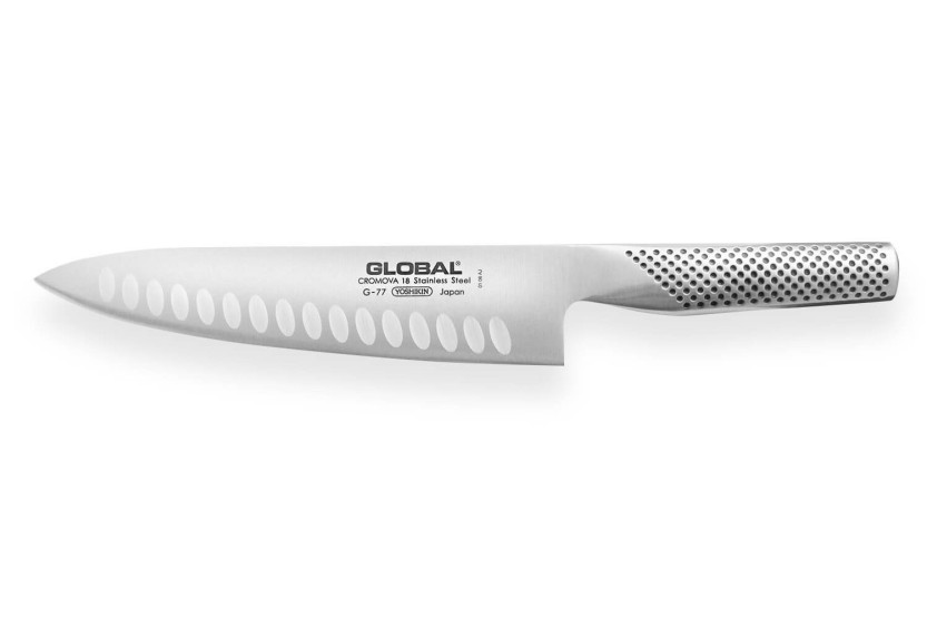 Global G77 Japans koksmes 20cm honingraat lemmet
