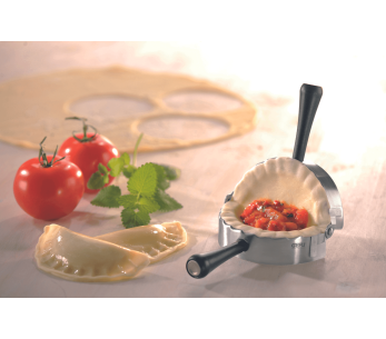 Gefu Ravenna molde redondo de acero inoxidable articulado para raviolis 2