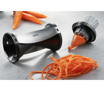 Gefu Spirelli 2.0 grøntsagstrimmer i rustfrit stål og polymer 2