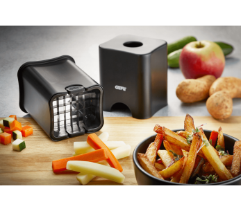 Gefu Pomcut paisti- ja vihannesleikkuri japanilaisesta teräksestä ja polypropeenista. 2
