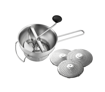 Molino de verduras Gefu Flotte Lotte + 3 rejillas intercambiables