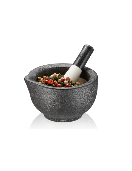 Gefu Grino käsintehty posliininen morttelin halkaisija 7.7cm