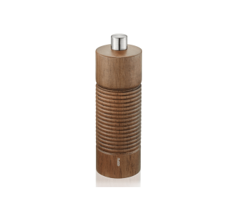 Gefu Tedoro salt- og pepperkvern i svart gummitre, 14 cm
