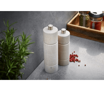 Gefu Tedoro salt- og pepperkvern i gummitre 14 cm 2