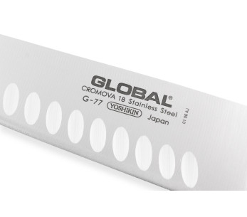 Global G77 Cuchillo de cocinero japonés 20cm hoja hueca 2