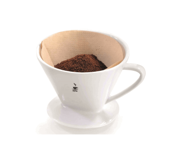 Gefu SANDRO Kaffeefilter aus weißem Porzellan Größe 2