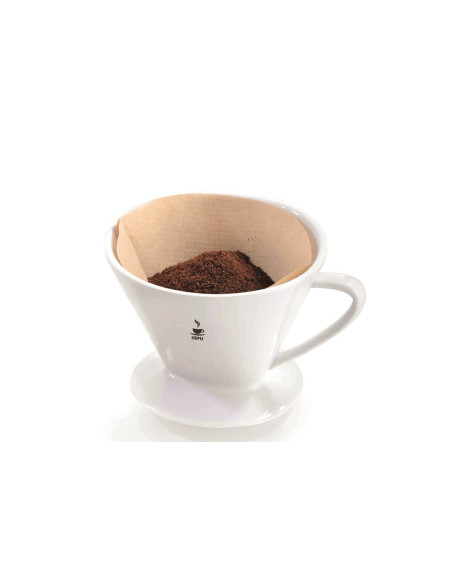 Gefu SANDRO white porcelain coffee filter size 101