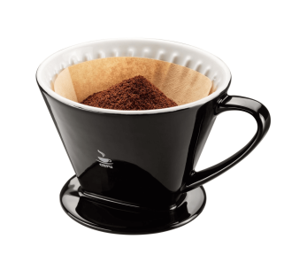 Filtro de café Gefu Stefano em grés preto tamanho 4