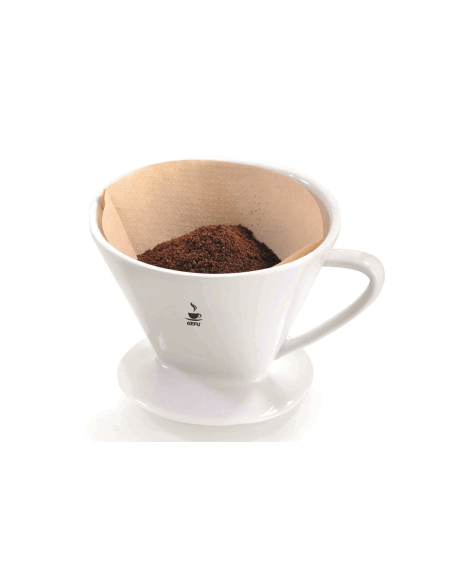Gefu SANDRO kaffefilter i vitt porslin storlek 4