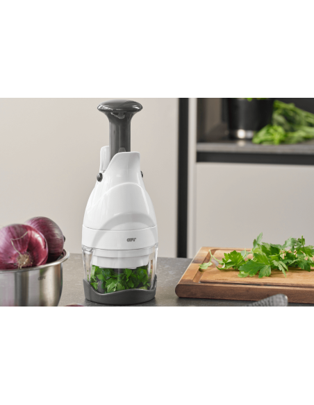 Tritatutto per verdure ed erbe Gefu in acciaio inox e ABS