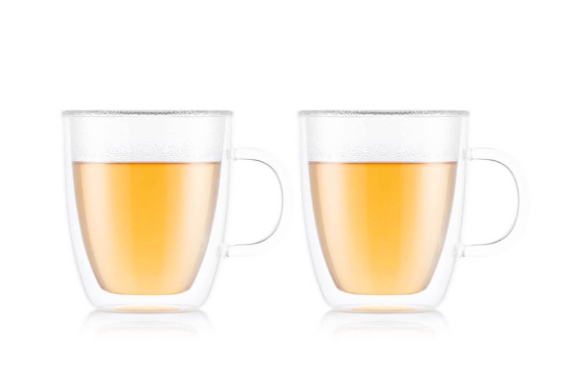 Set of 2 Bodum Bistro mugs 45cl double wall