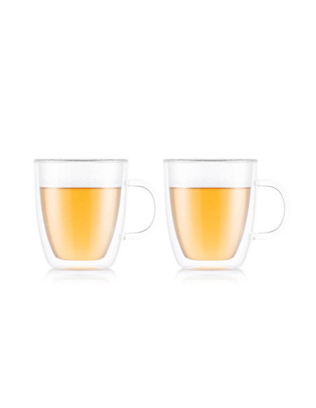Set of 2 Bodum Bistro mugs 45cl double wall