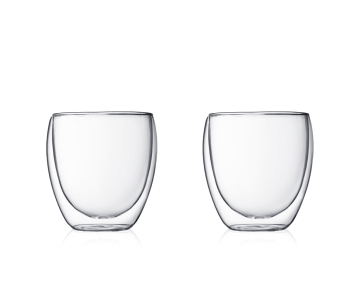 Lote de 2 vasos Bodum Pavina 25cl de doble pared