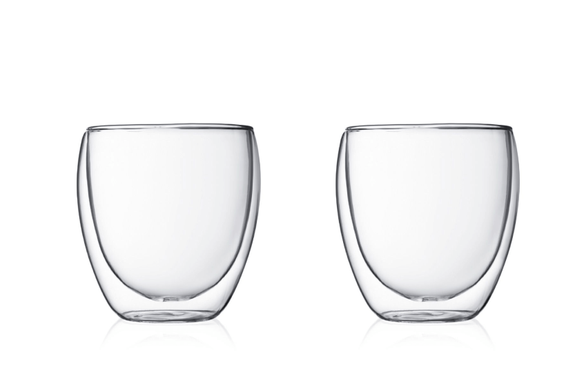 Set of 2 Bodum Pavina 25cl double-walled glasses
