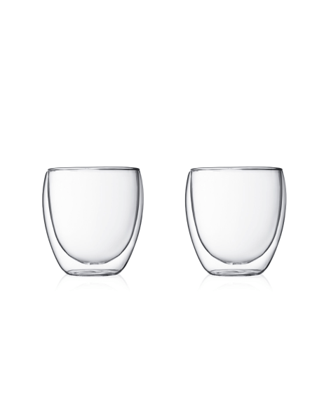 Set of 2 Bodum Pavina 25cl double-walled glasses