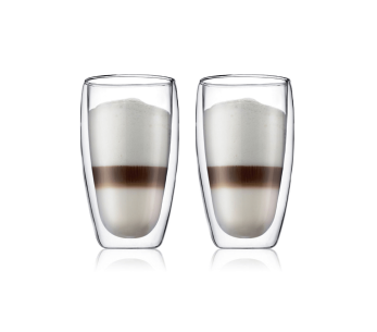 Set om 2 Bodum Pavina 45cl dubbelväggiga glas 2