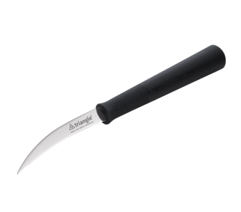 Cuchillo para gambas curvado en S Triángulo de acero inoxidable