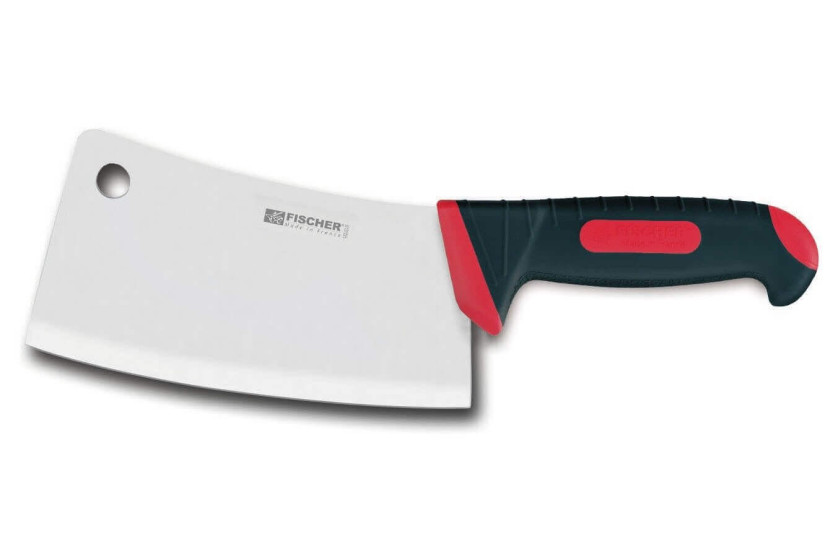 Cuchillo de carnicero Fischer con hoja de 22 cm y mango bimaterial