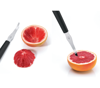 Triangle grapefruktkniv 10 cm med buet blad i rustfritt stål 2
