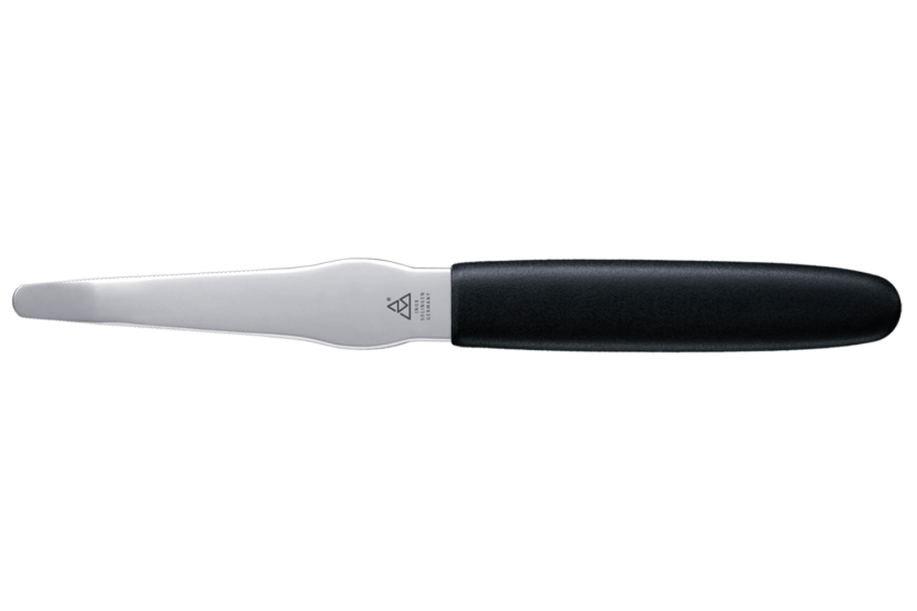 Faca triangular de aço inoxidável com lâmina curva para toranjas 10cm
