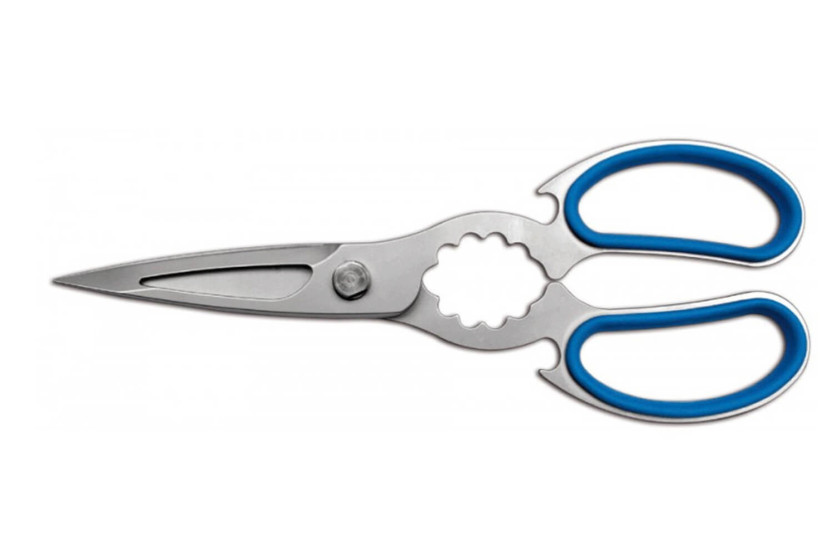 Küchenschere Ambrogio Sanelli 21cm Edelstahl blauer Griff