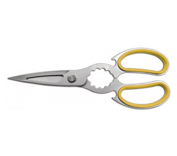 Tesoura de cozinha Ambrogio Sanelli 21cm aço inoxidável cabo amarelo