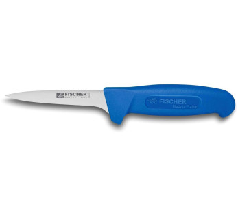 Fischer HACCP profesjonell utbeningskniv, 11 cm blad, blått håndtak