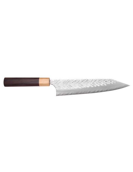 Faca kiritsuke 21cm artesanal japonês Yoshimi Kato SG2 V-Tsuchime