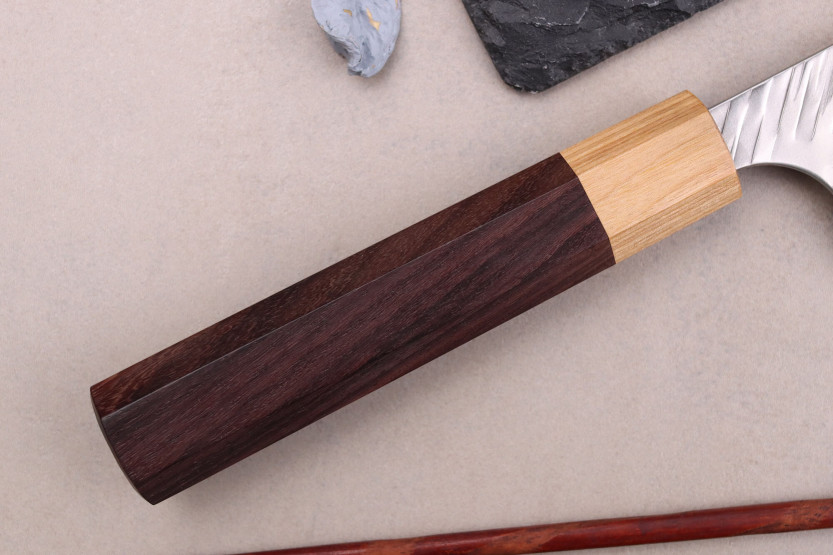 Kiritsuke veitsi 21cm Japanilainen käsityöläinen Yoshimi Kato SG2 V-Tsuchime