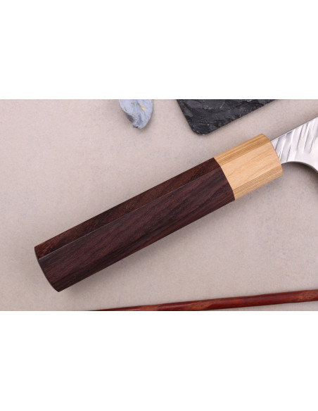Kiritsuke veitsi 21cm Japanilainen käsityöläinen Yoshimi Kato SG2 V-Tsuchime