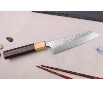13cm Yoshimi Kato SG2 V-Tsuchime cuchillo japonés hecho a mano ko-bunka 2