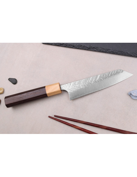 13 cm Yoshimi Kato SG2 V-Tsuchime Coltello ko-bunka giapponese fatto a mano