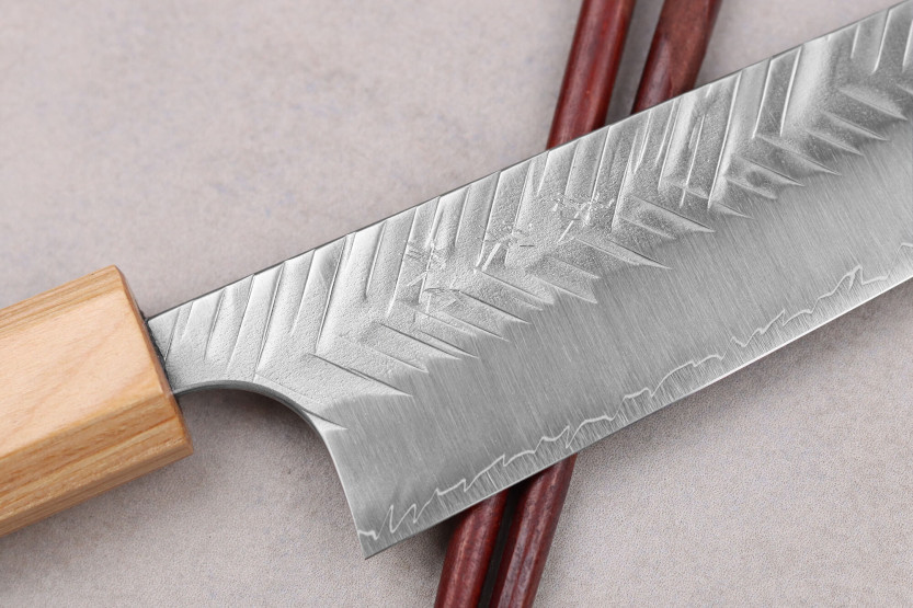 13 cm Yoshimi Kato SG2 V-Tsuchime Coltello ko-bunka giapponese fatto a mano
