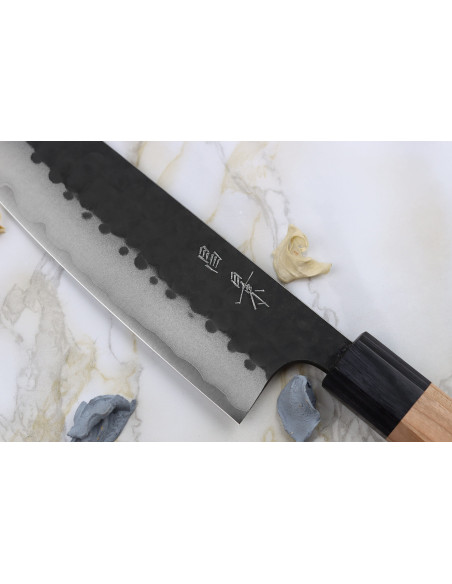 Cuchillo santoku japonés Masakage Koishi 16,5cm hecho a mano