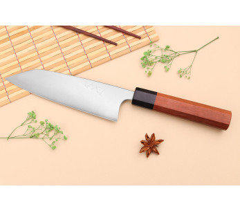 Japanilainen santokuveitsi Shibata Koutetsu AS 16,5cm 2