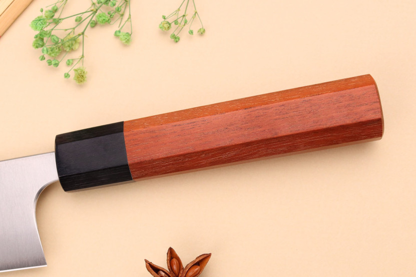 faca santoku japonesa de faca santoku Shibata Koutetsu AS 16,5 cm feita à mão